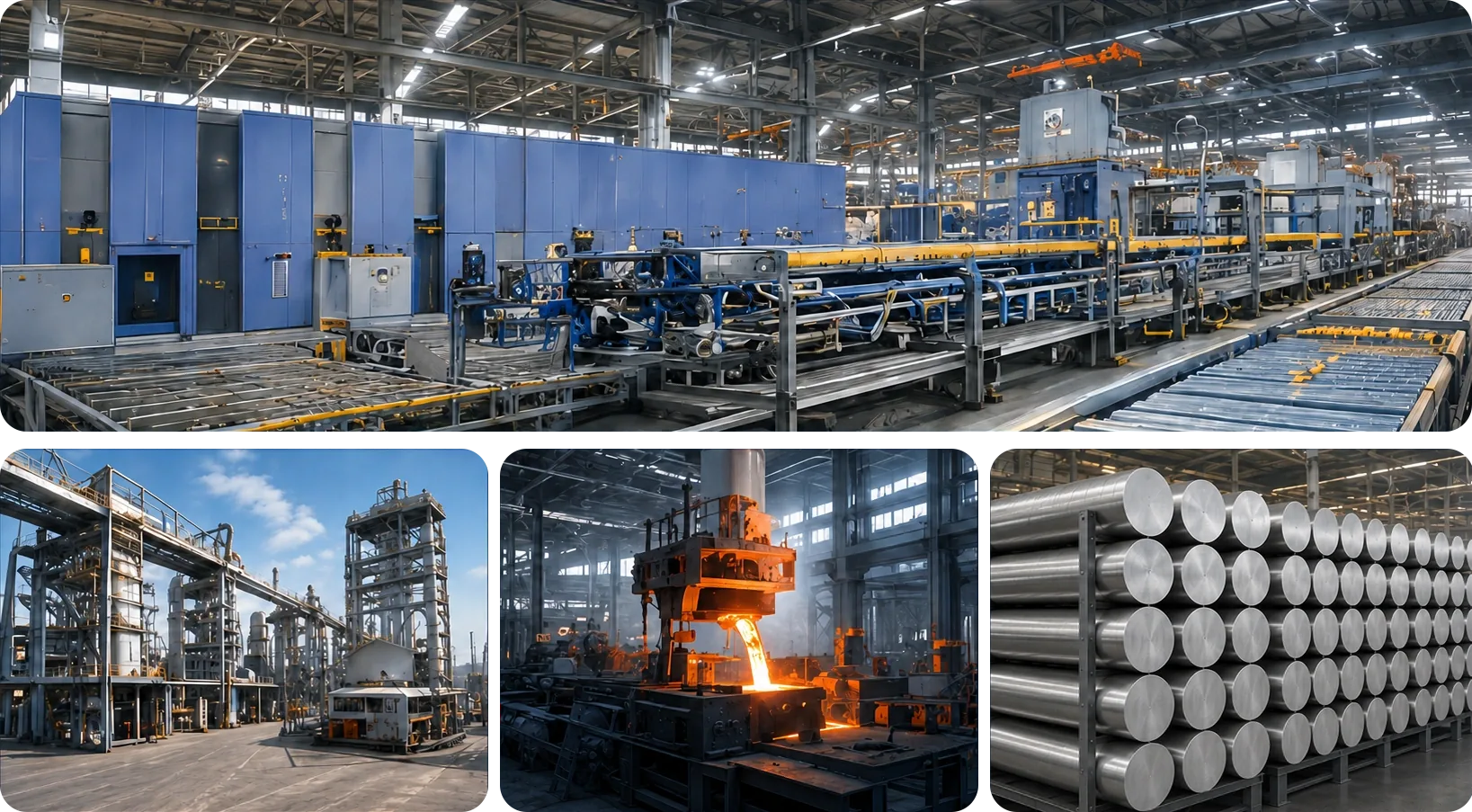 Tổ hợp nhà máy đùn ép và đúc cốp pha nhôm Hualv